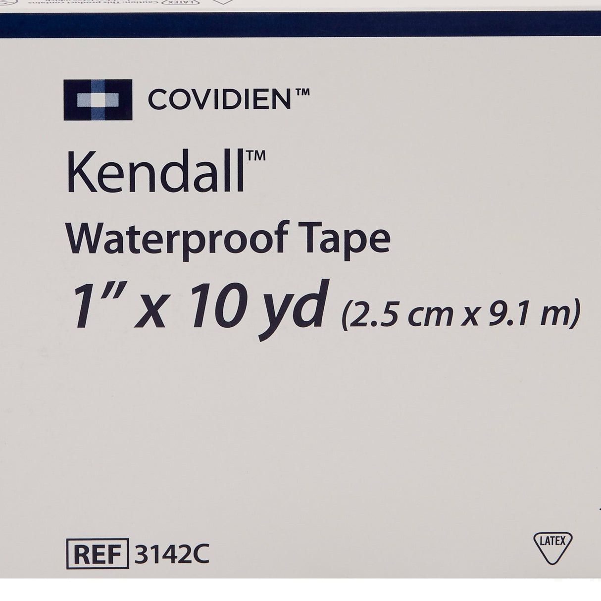 Waterproof Medical Tape Kendall White 1 Inch X 10 Yard Cloth NonSterile
