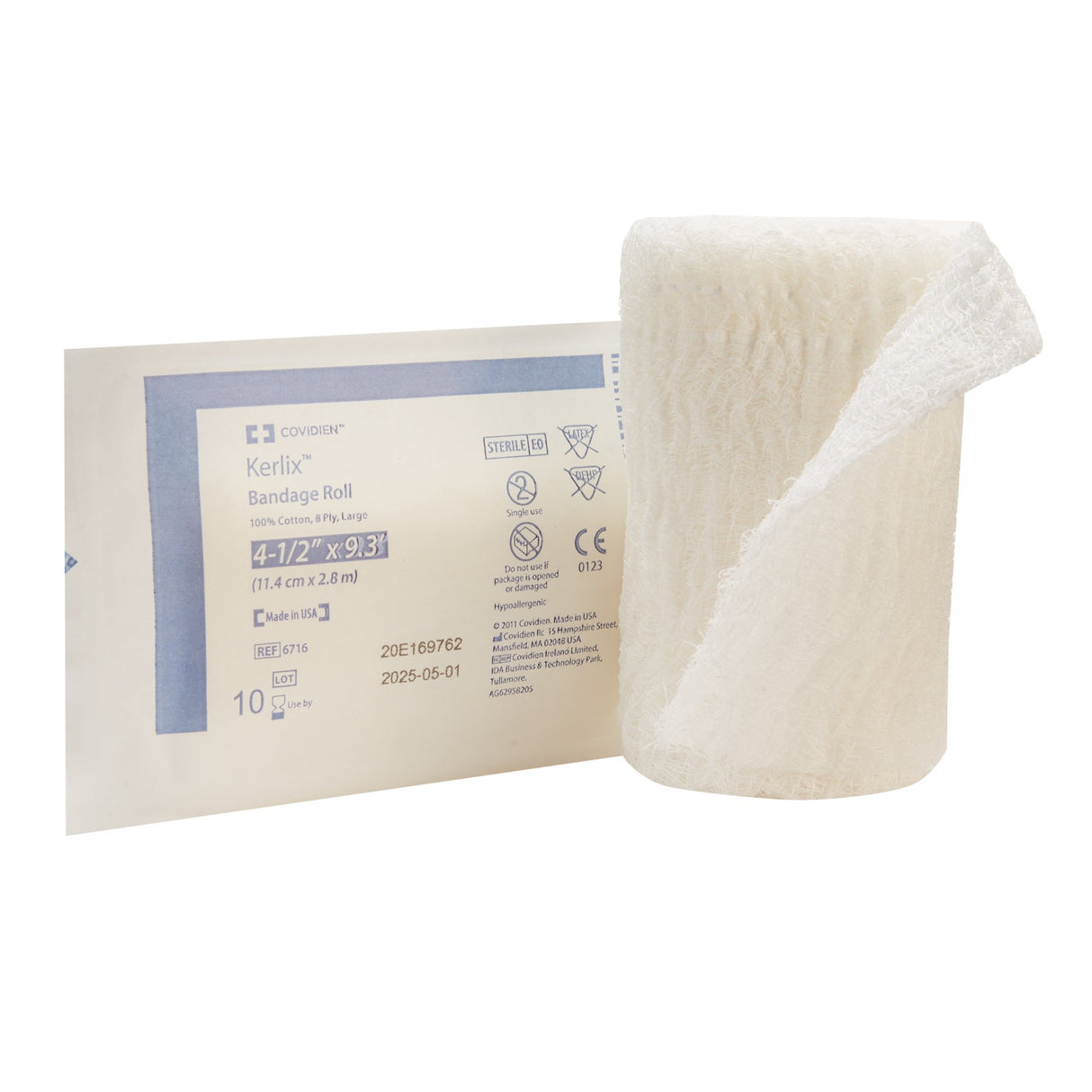 Fluff Bandage Roll Kerlix 4-1/2 Inch X 3-1/10 Yard 8-Ply Sterile 1 per Pouch