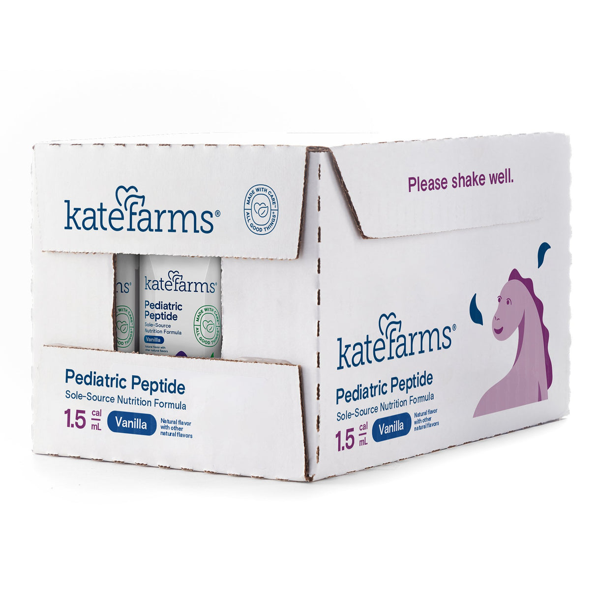 Pediatric Oral Supplement Kate Farms Pediatric Peptide 1.5 Vanilla Flavor 8.45 oz. Carton Liquid Organic Hydrolyzed Pea Protein