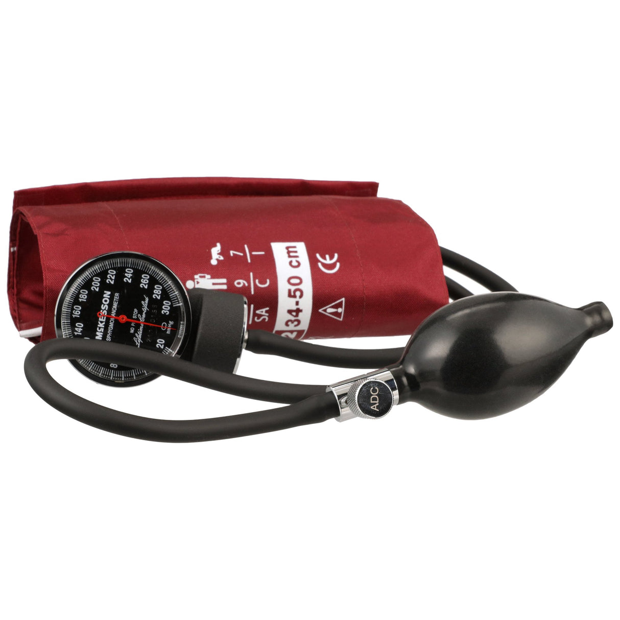 Aneroid Sphygmomanometer Unit McKesson LUMEON Large Adult Cuff Nylon Cuff 34 - 50 cm Pocket Aneroid