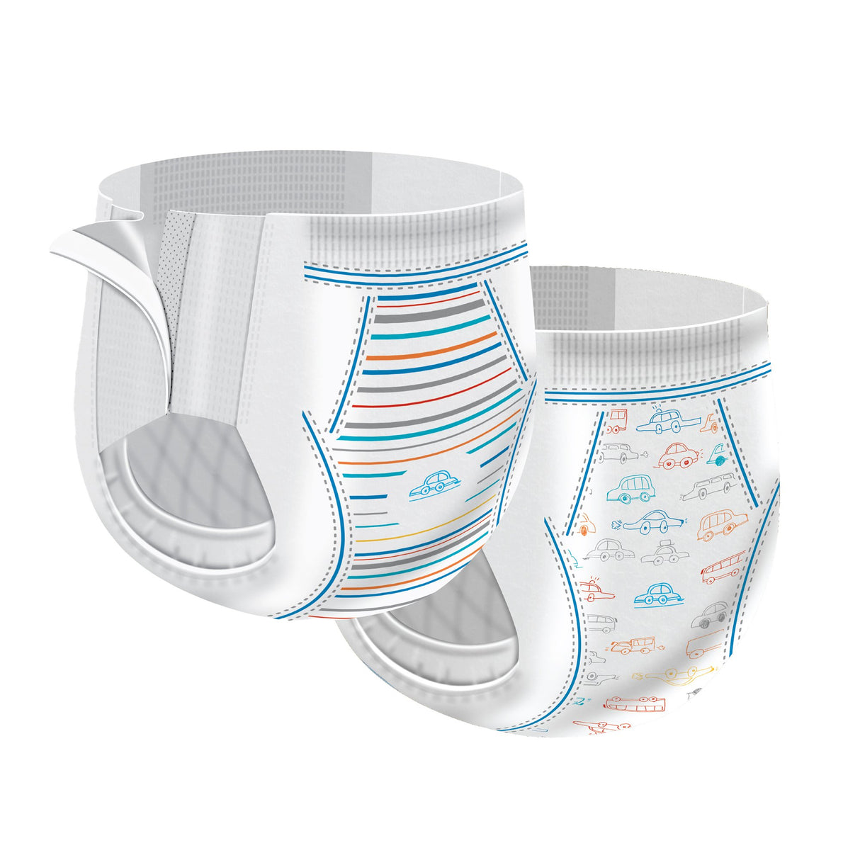 Male Toddler Training Pants Cutie Pants Size 2T to 3T Disposable Heavy Absorbency