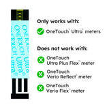 Blood Glucose Test Strips OneTouch Ultra Blue 50 Strips per Pack