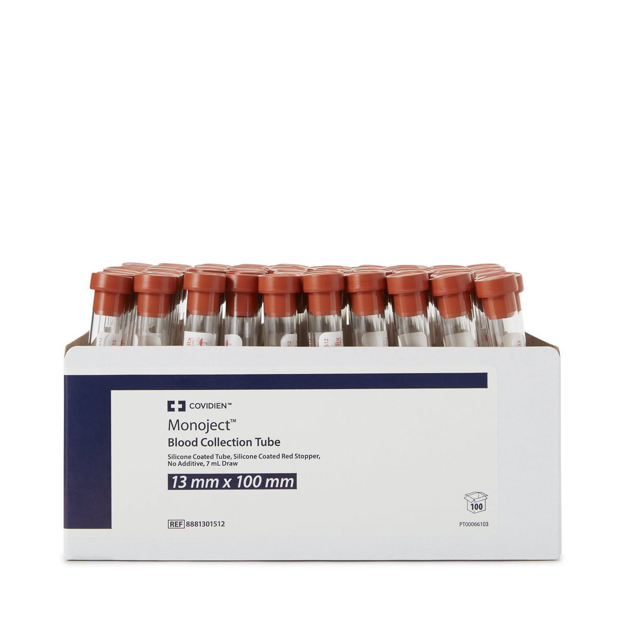 Monoject Venous Blood Collection Tube Plain 7 mL Conventional Closure Glass Tube