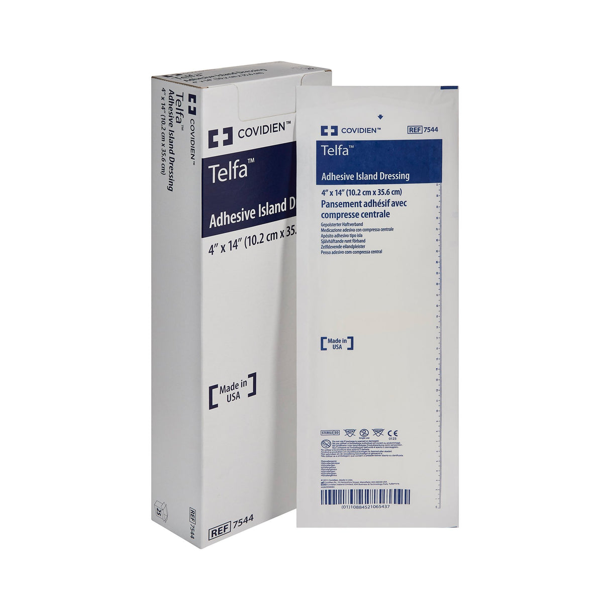 Island Dressing Telfa 4 X 14 Inch Rectangle Sterile