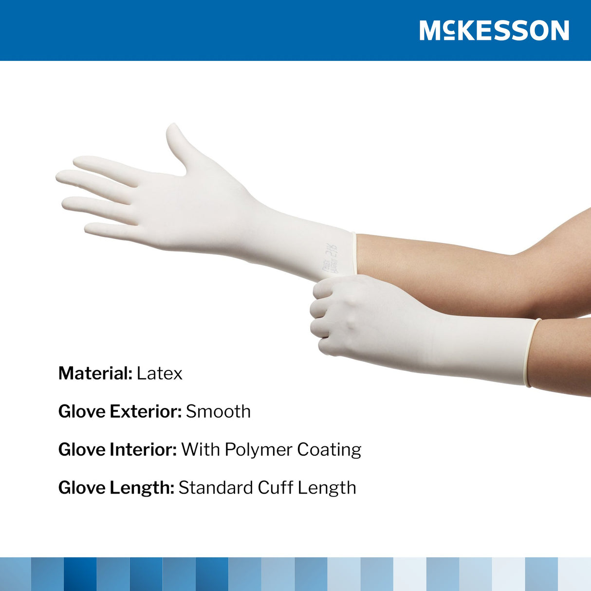 Surgical Glove McKesson Perry Size 9 Sterile Latex Standard Cuff Length Smooth Cream Not Chemo Approved