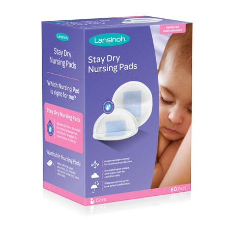 Nursing Pad Lansinoh Stay Dry One Size Fits Most Disposable
