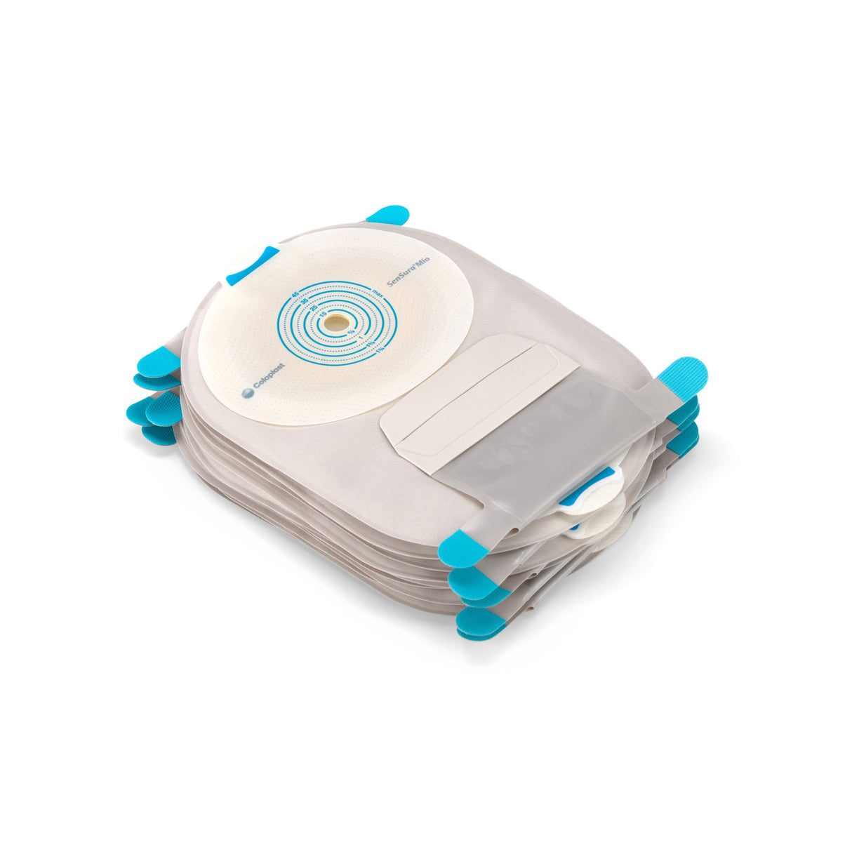 Ostomy Pouch SenSura Mio One-Piece System Mini Length Flat, Trim to Fit 3/8 to 1-3/4 Inch Stoma Drainable