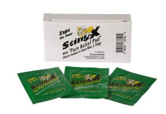 Sting and Bite Relief Sting X Towelette Individual Packet