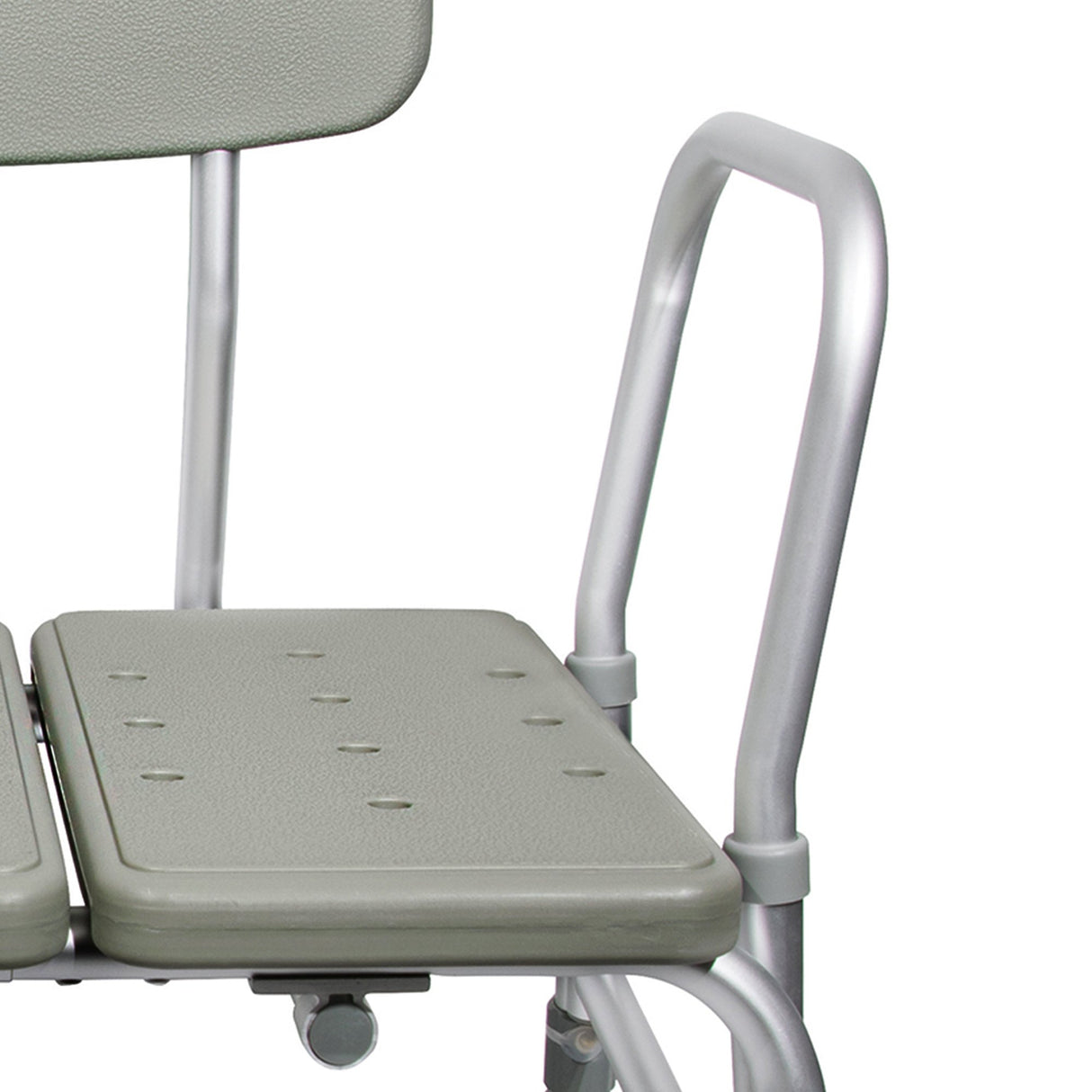 McKesson Knocked Down Bath Transfer Bench Removable Arm Rail 17-1/2 to 22-1/2 Inch Seat Height 400 lbs. Weight Capacity
