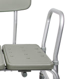 McKesson Knocked Down Bath Transfer Bench Removable Arm Rail 17-1/2 to 22-1/2 Inch Seat Height 400 lbs. Weight Capacity