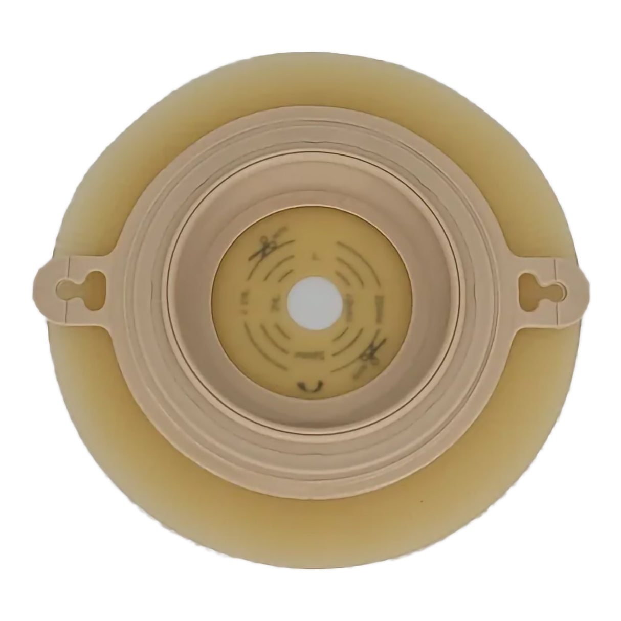 Ostomy Barrier Safe n Simple Trim to Fit, Standard Wear Adhesive Tape Collar 57 mm Flange Up to 1-1/2 Inch Opening 5 X 5 Inch