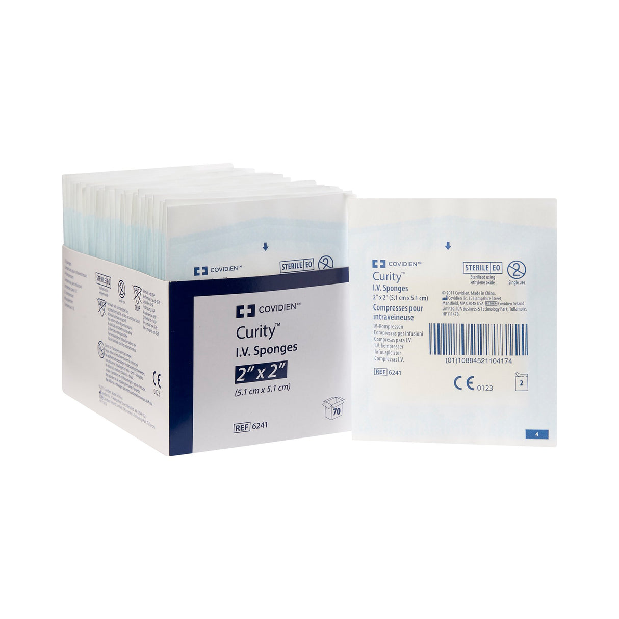 I.V. Sponge Curity 2 X 2 Inch 6-Ply Sterile 2 per Pack