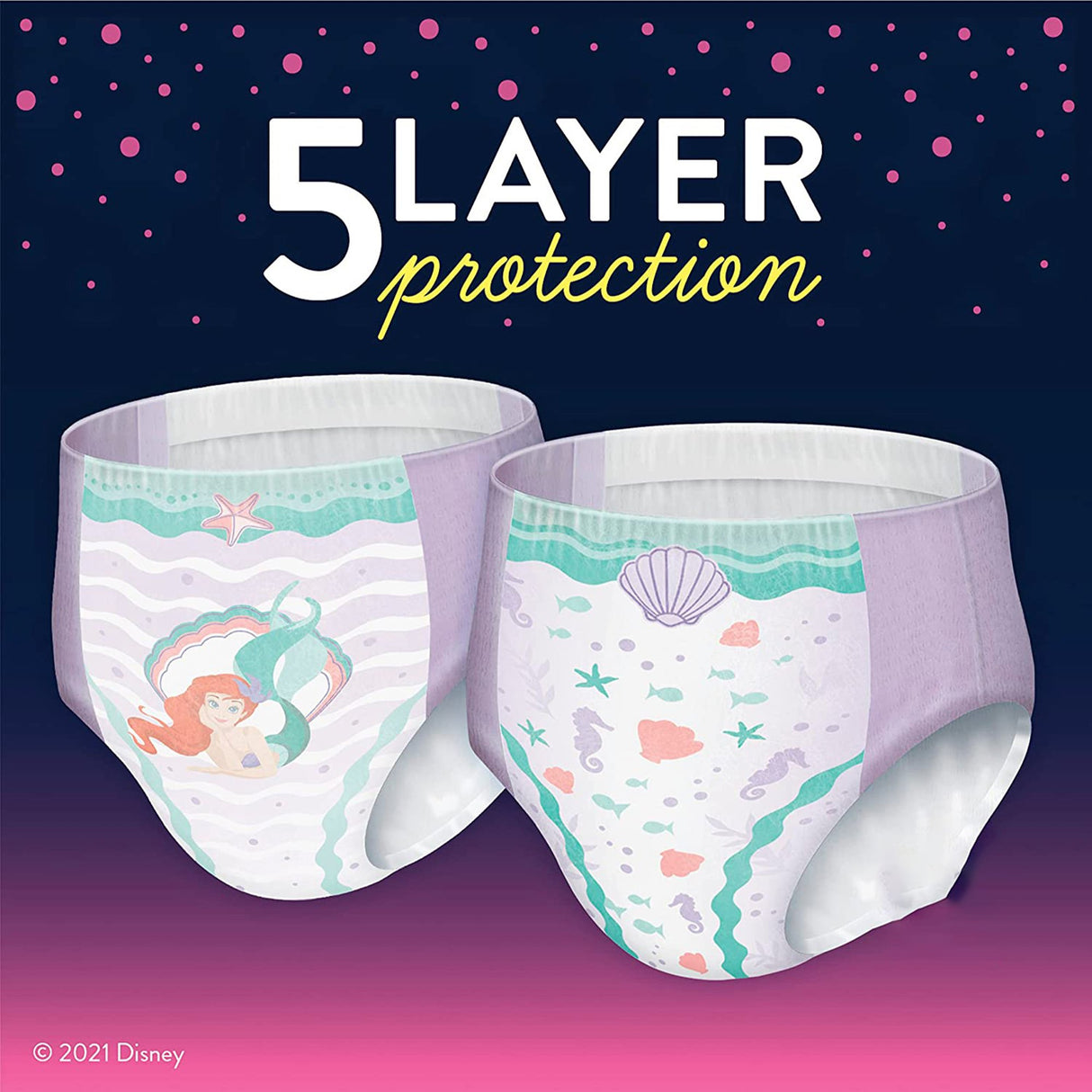 Female Youth Absorbent Underwear GoodNites Pull On with Tear Away Seams Small / Medium Disposable Heavy Absorbency