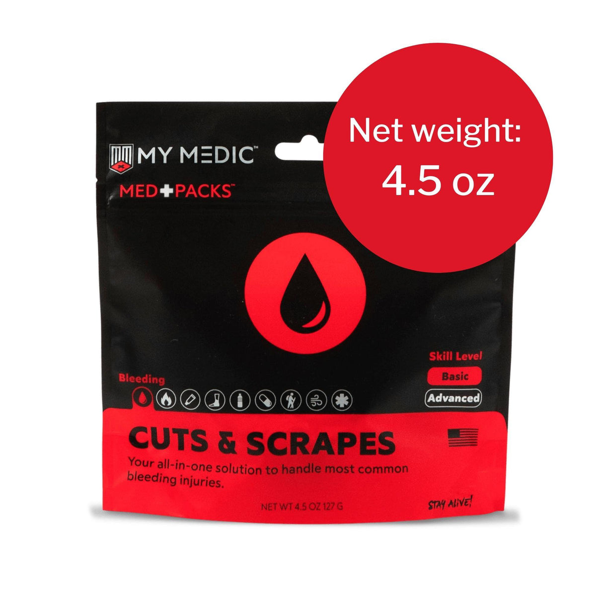 First Aid Kit My Medic MED PACKS Cuts and Scrapes Pouch