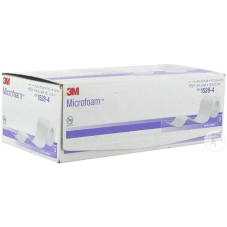 Medical Tape 3M Microfoam White 4 Inch X 5-1/2 Yard Elastic / Foam NonSterile