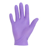 Exam Glove Purple Nitrile-Xtra X-Small Sterile Pair Nitrile Extended Cuff Length Textured Fingertips Purple Chemo Tested