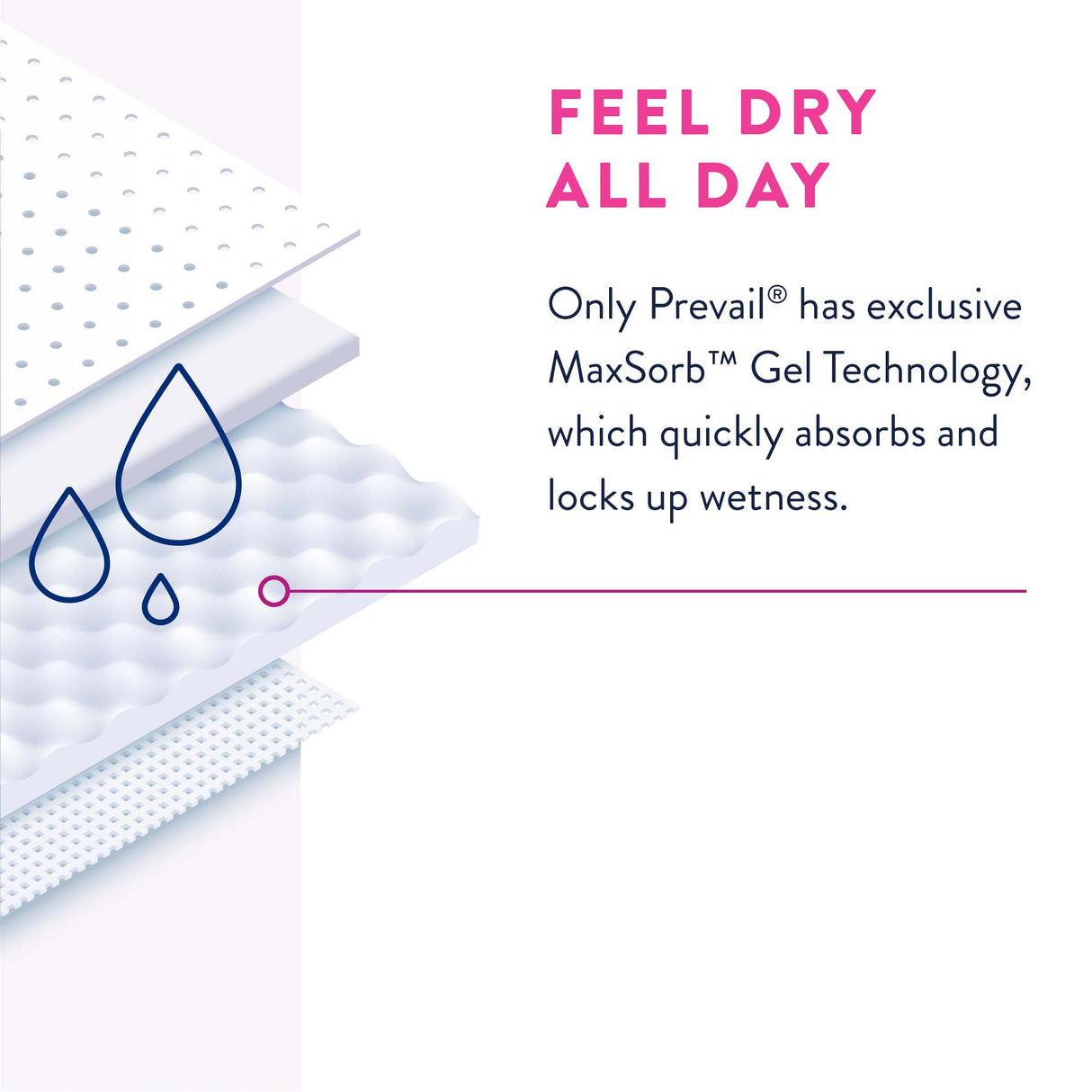 Female Adult Absorbent Underwear Prevail Daily Underwear Pull On with Tear Away Seams 2X-Large Disposable Heavy Absorbency