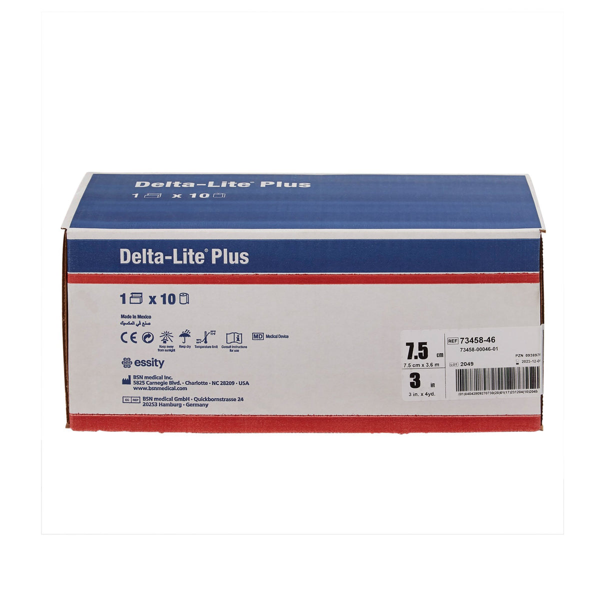 Cast Tape Delta-Lite Plus 3 Inch X 12 Foot Fiberglass / Resin Black