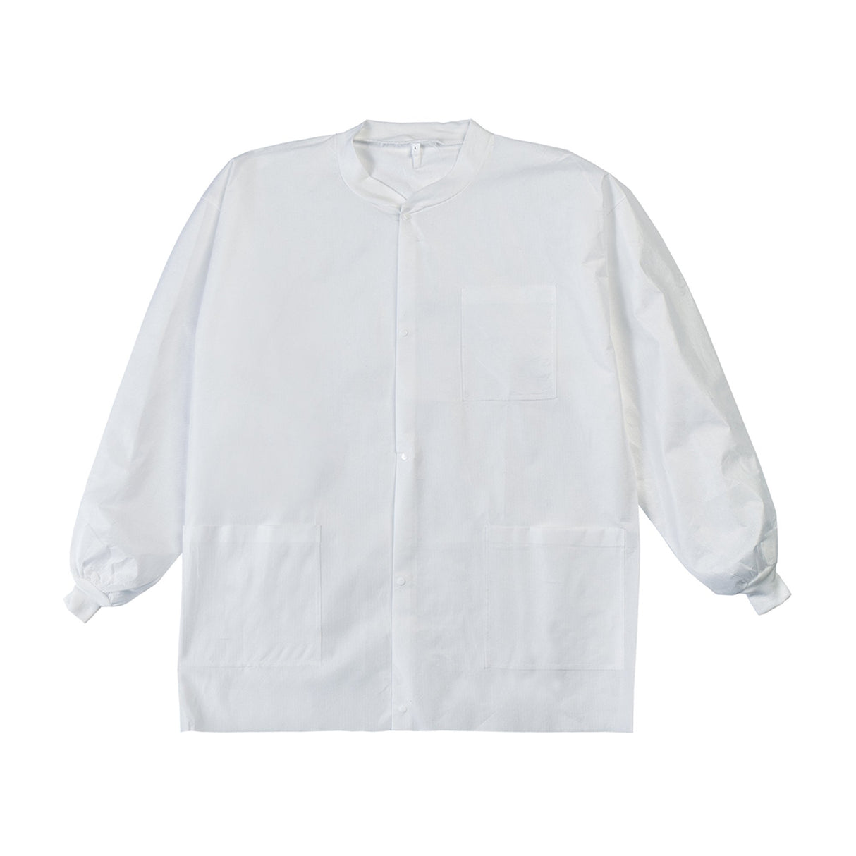 Lab Jacket LabMates White Large Hip Length SMS Disposable