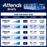 Unisex Youth Incontinence Brief Attends Small Disposable Heavy Absorbency