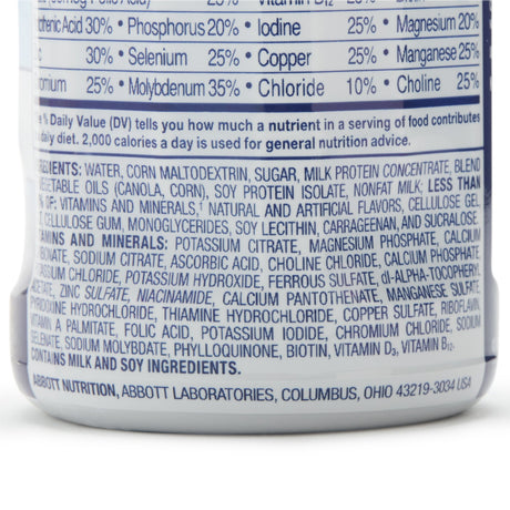 Oral Supplement Ensure Original Shake Vanilla Flavor Liquid 8 oz. Bottle