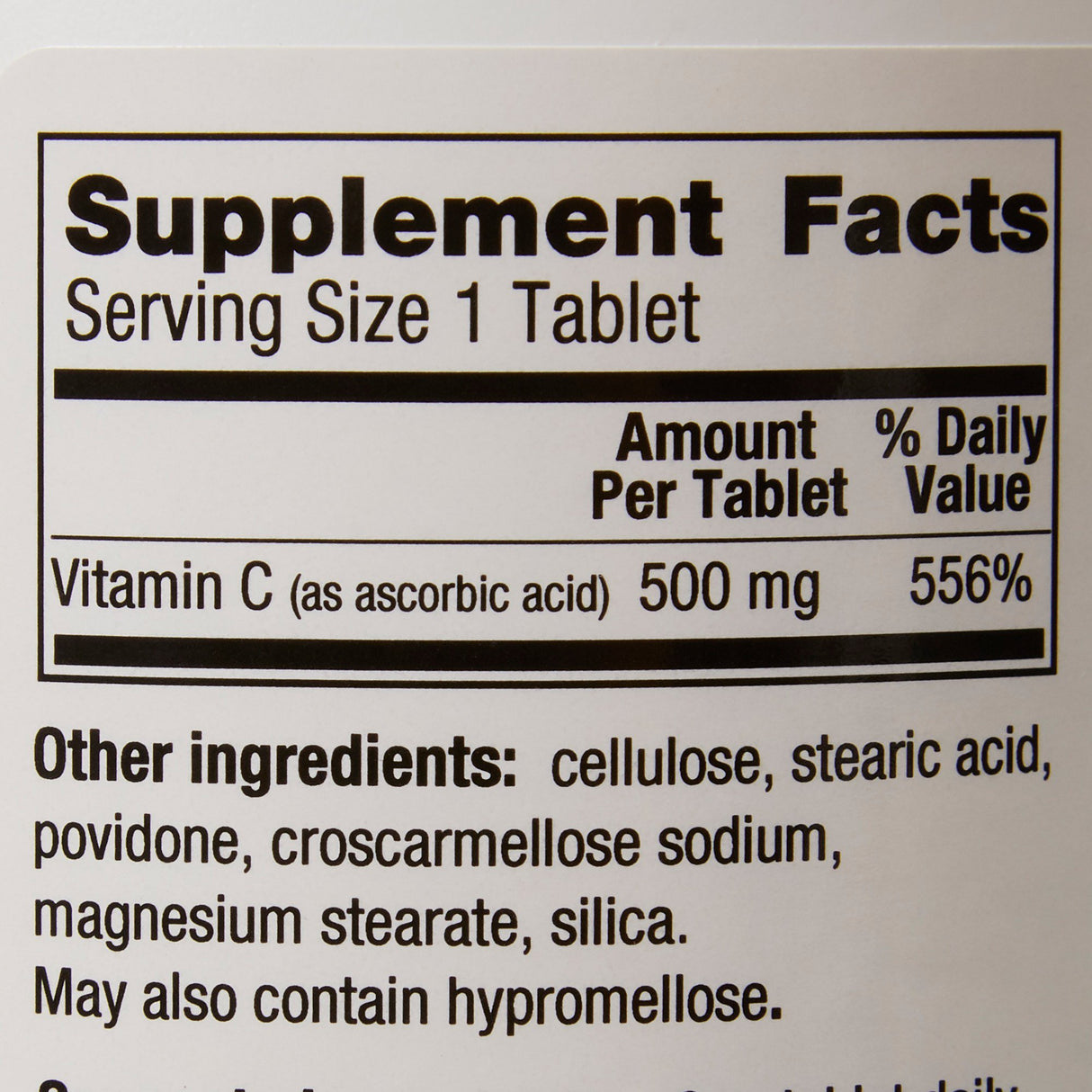 Vitamin C Supplement Geri-Care Ascorbic Acid 500 mg Strength Tablet 1,000 per Bottle