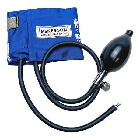 Reusable Blood Pressure Cuff and Bulb McKesson LUMEON 19 to 27 cm Arm Nylon Cuff Small Adult Cuff