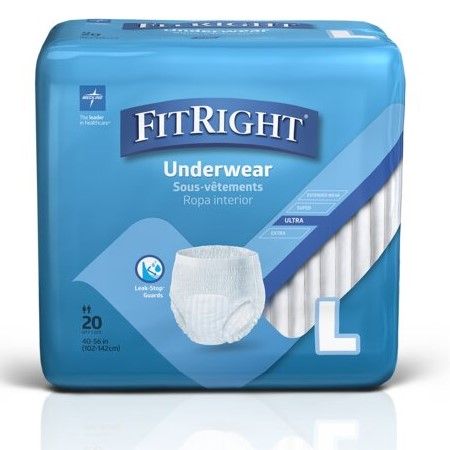 Ropa interior desechable Medline FitRight Ultra