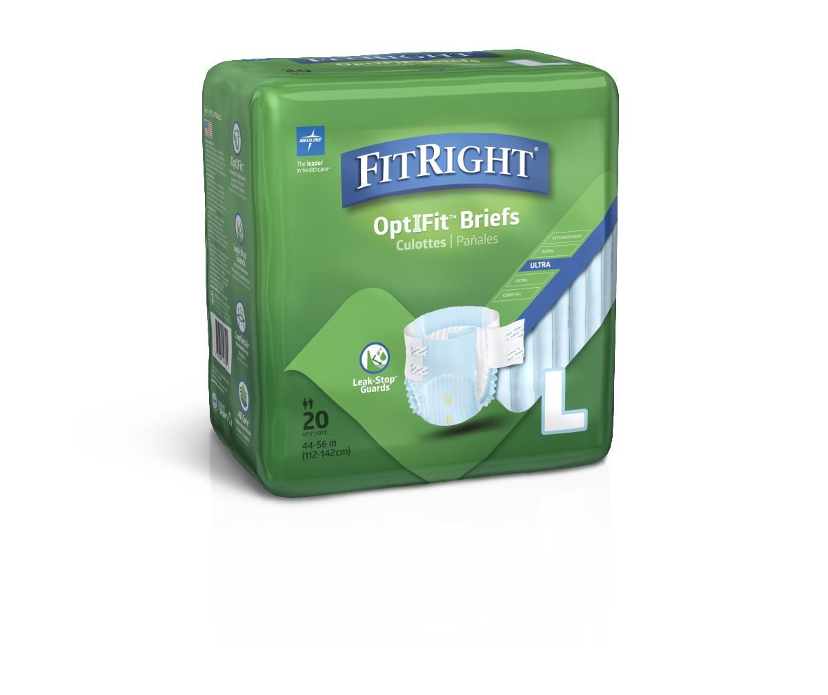 Braguita desechable OptiFit Ultra FitRight de Medline