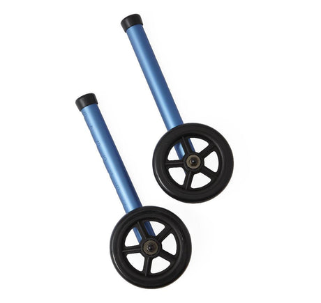 Medline Folding Paddle Walker with 5in Wheels