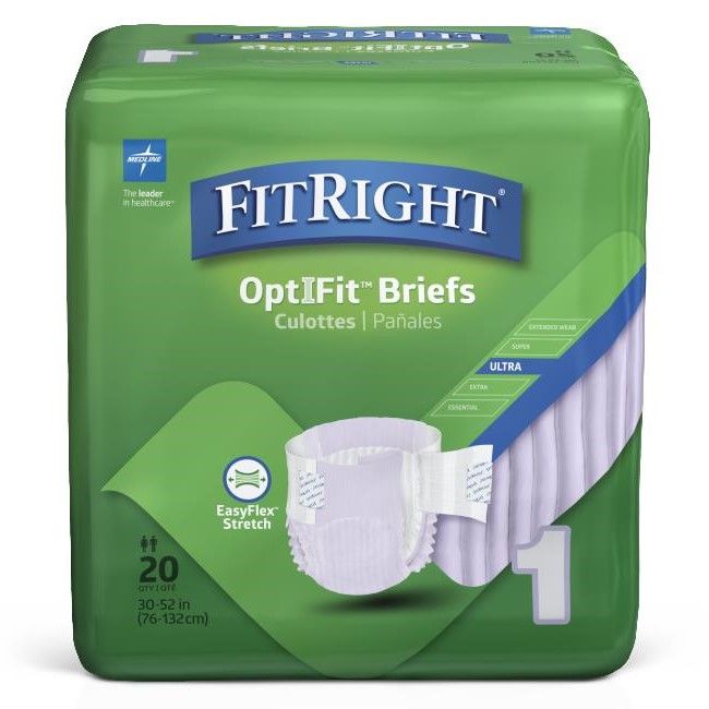 Medline FitRight OptiFit Stretch Ultra Brief