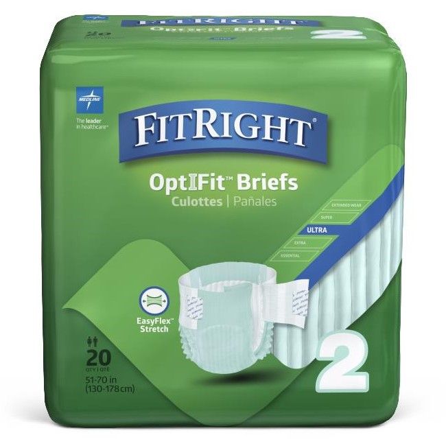 Medline FitRight OptiFit Stretch Ultra Brief