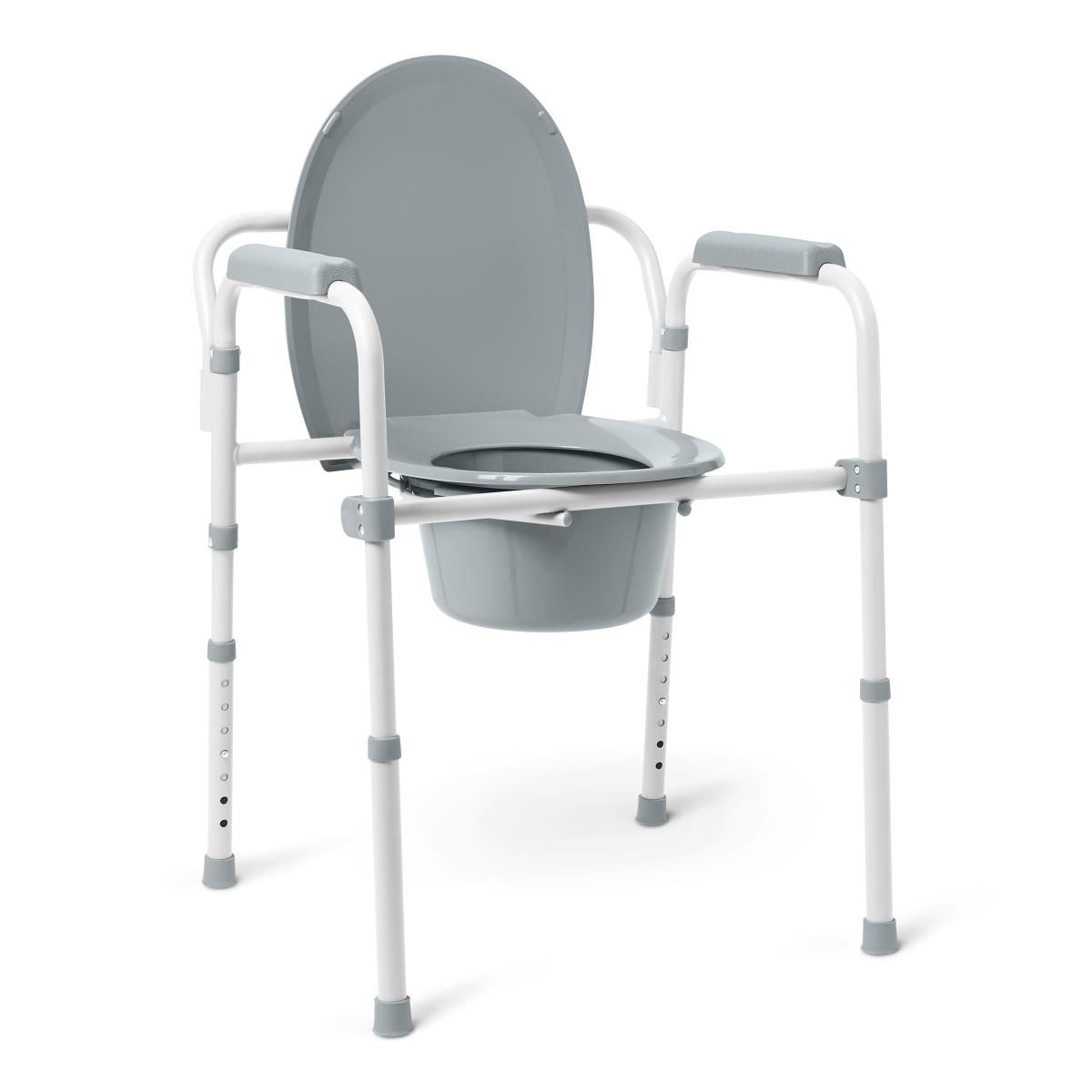 Medline 3-in-1 Elongated Steel Commode