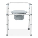 Medline 3-in-1 Elongated Steel Commode