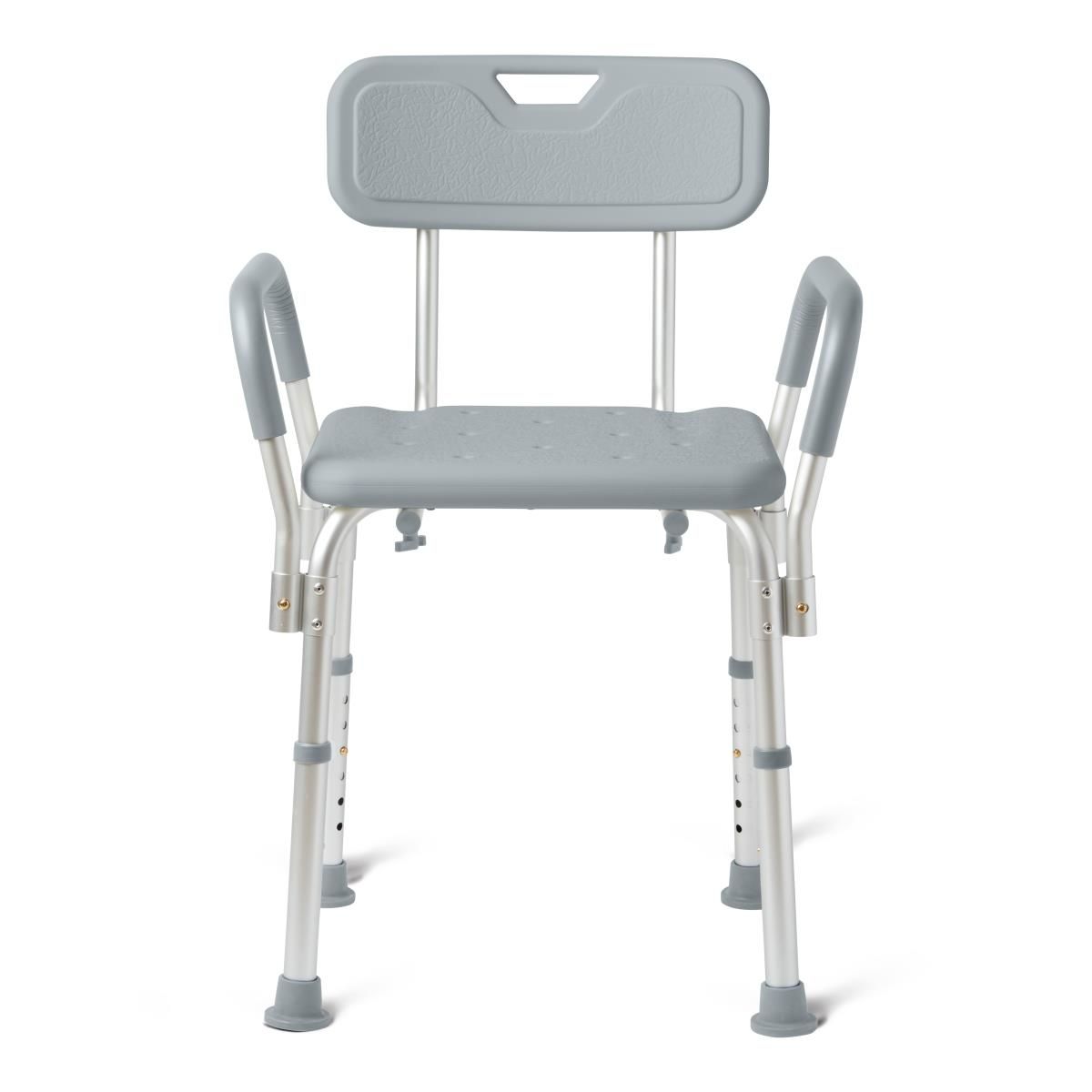 Silla de ducha Medline con brazos y respaldo