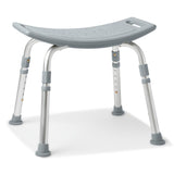 Banc de bain en aluminium Medline sans dossier