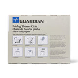 Medline Guardian Folding Shower Chair/Bench with No Back