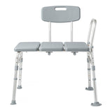 Medline Transfer Bench with Blow-Molded Seat and Back