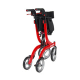 Nitro Euro Style Rollator Rolling Walker, Red