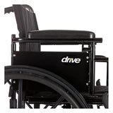Fauteuil roulant léger à double essieu Cruiser X4 avec accoudoirs amovibles réglables, accoudoirs de bureau, repose-jambes élévateurs, siège de 18 po