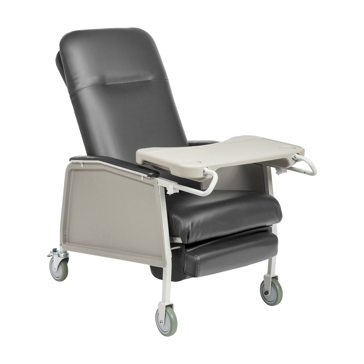 Sillón reclinable bariátrico de 3 posiciones para trabajo pesado, color carbón