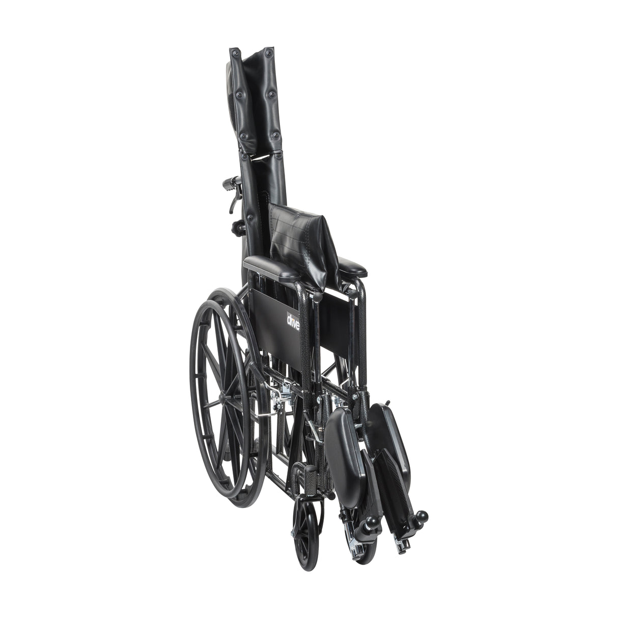 Silla de ruedas Silver Sport totalmente reclinable, brazos completos, asiento de 18"