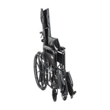 Silla de ruedas Silver Sport totalmente reclinable, brazos completos, asiento de 18"