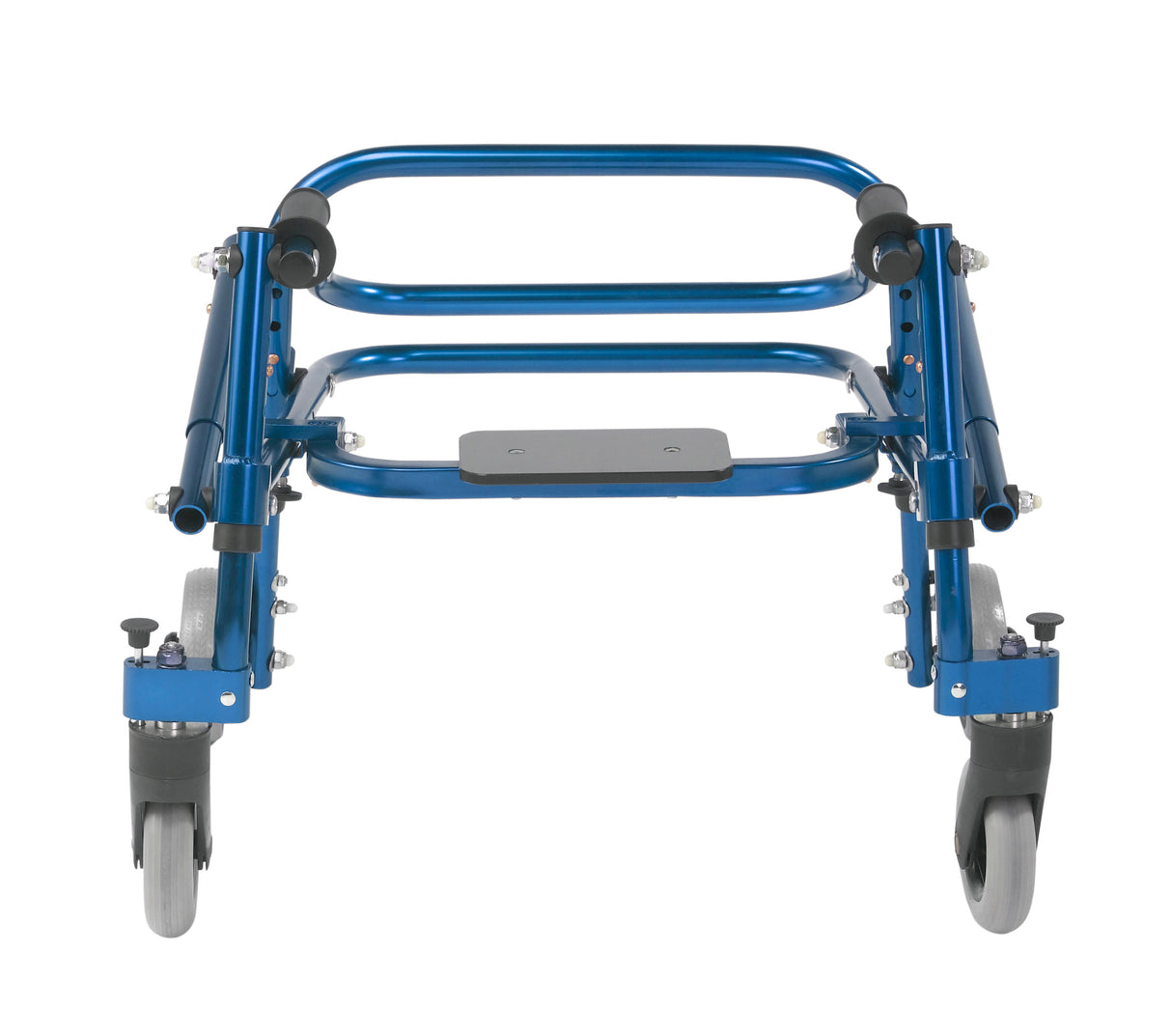 Andador posterior ligero Nimbo 2G con asiento, tamaño extra pequeño, color azul caballero