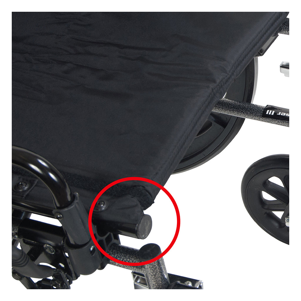 Fauteuil roulant léger à double essieu Cruiser X4 avec accoudoirs amovibles réglables, accoudoirs de bureau, repose-jambes élévateurs, siège de 18 po