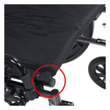 Fauteuil roulant léger à double essieu Cruiser X4 avec accoudoirs amovibles réglables, accoudoirs de bureau, repose-jambes élévateurs, siège de 18 po