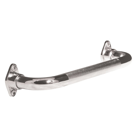 Knurled Chrome Grab Bar with Rotating Flange