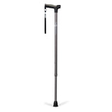 Adjustable Derby Handle Cane with Reflective Strap