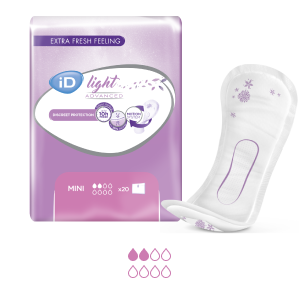 Cs/12 (20/Pkg) Id Light Mini, 9", tampon absorbant 170 ml