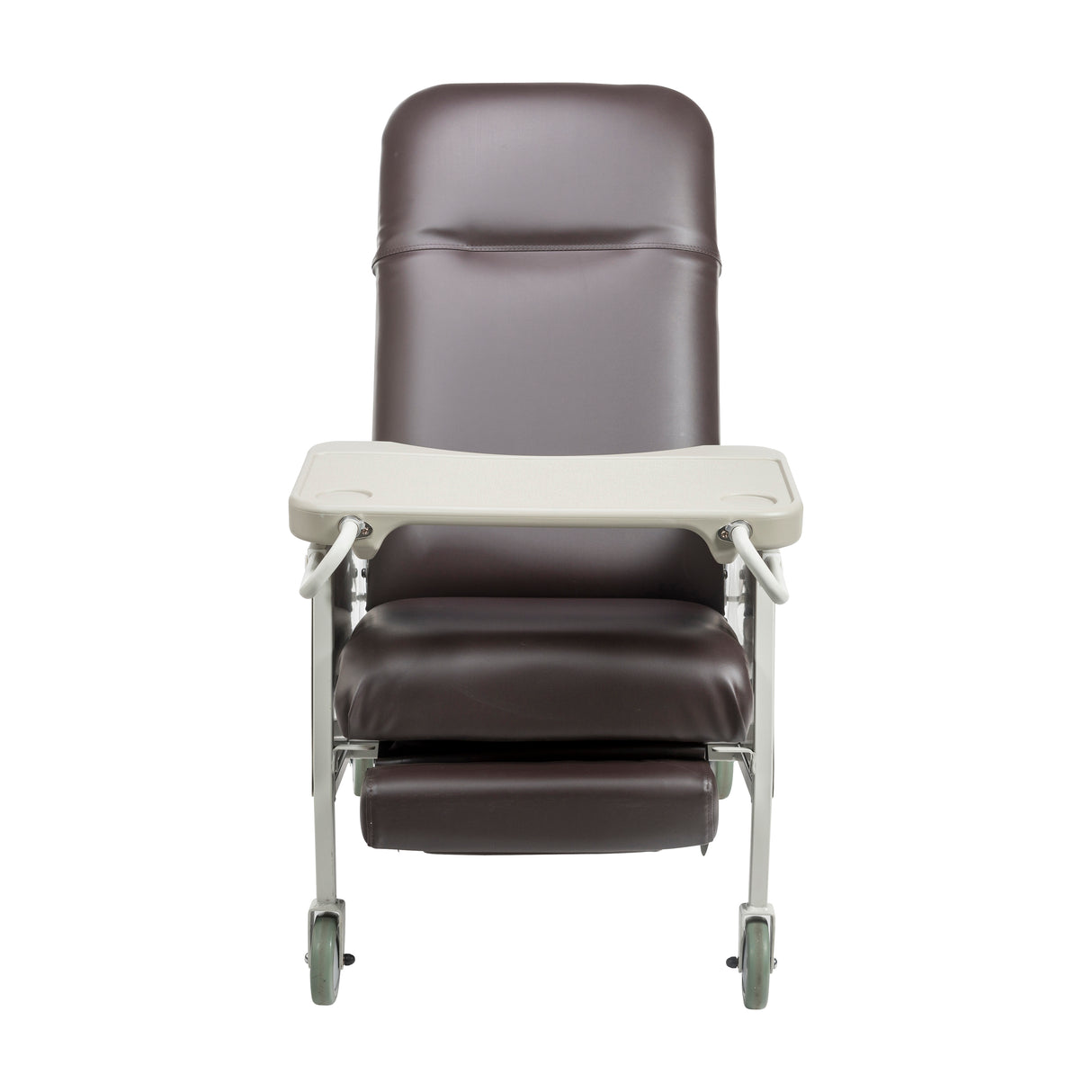 Sillón reclinable Geri de 3 posiciones, color chocolate